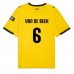 Maillot de foot Girona Donny van de Beek #6 Extérieur vêtements 2025-26 Manches Courtes